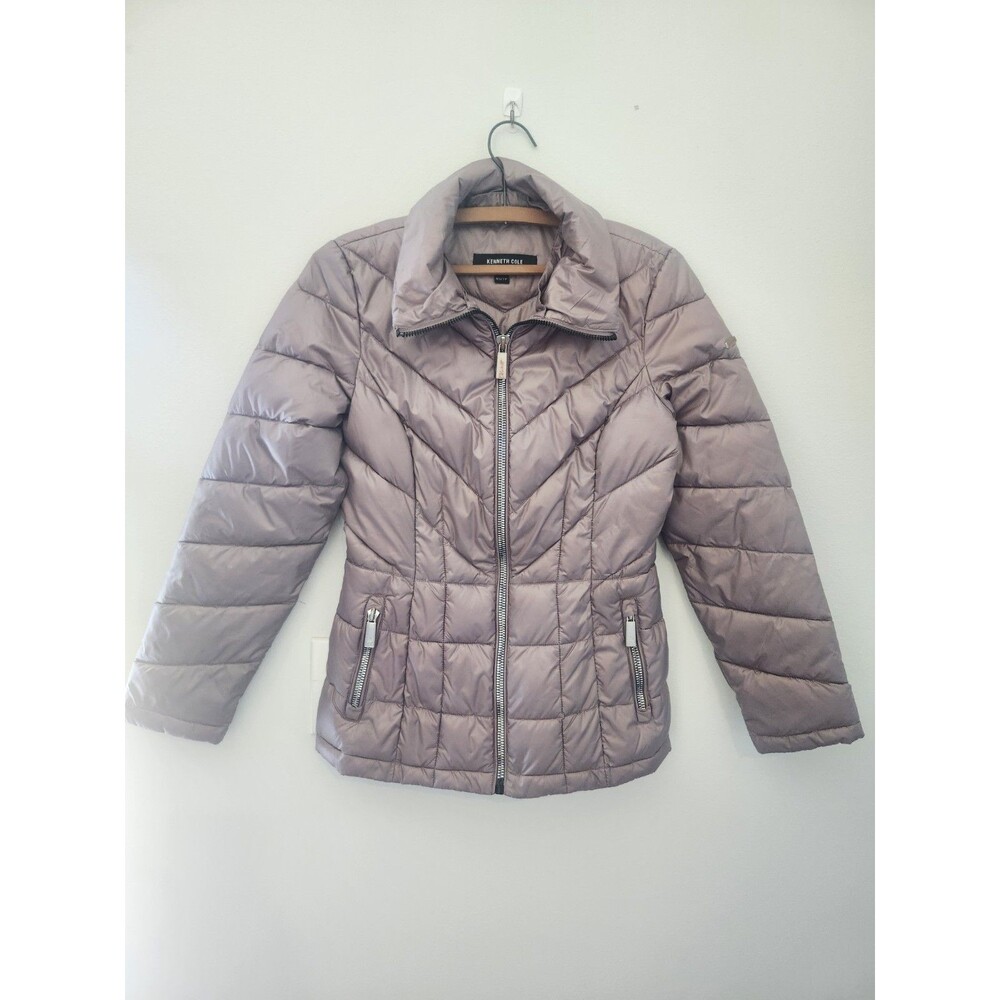 Kenneth Cole Womens Dusty Rose Puffer Jacket Sz XP/TP